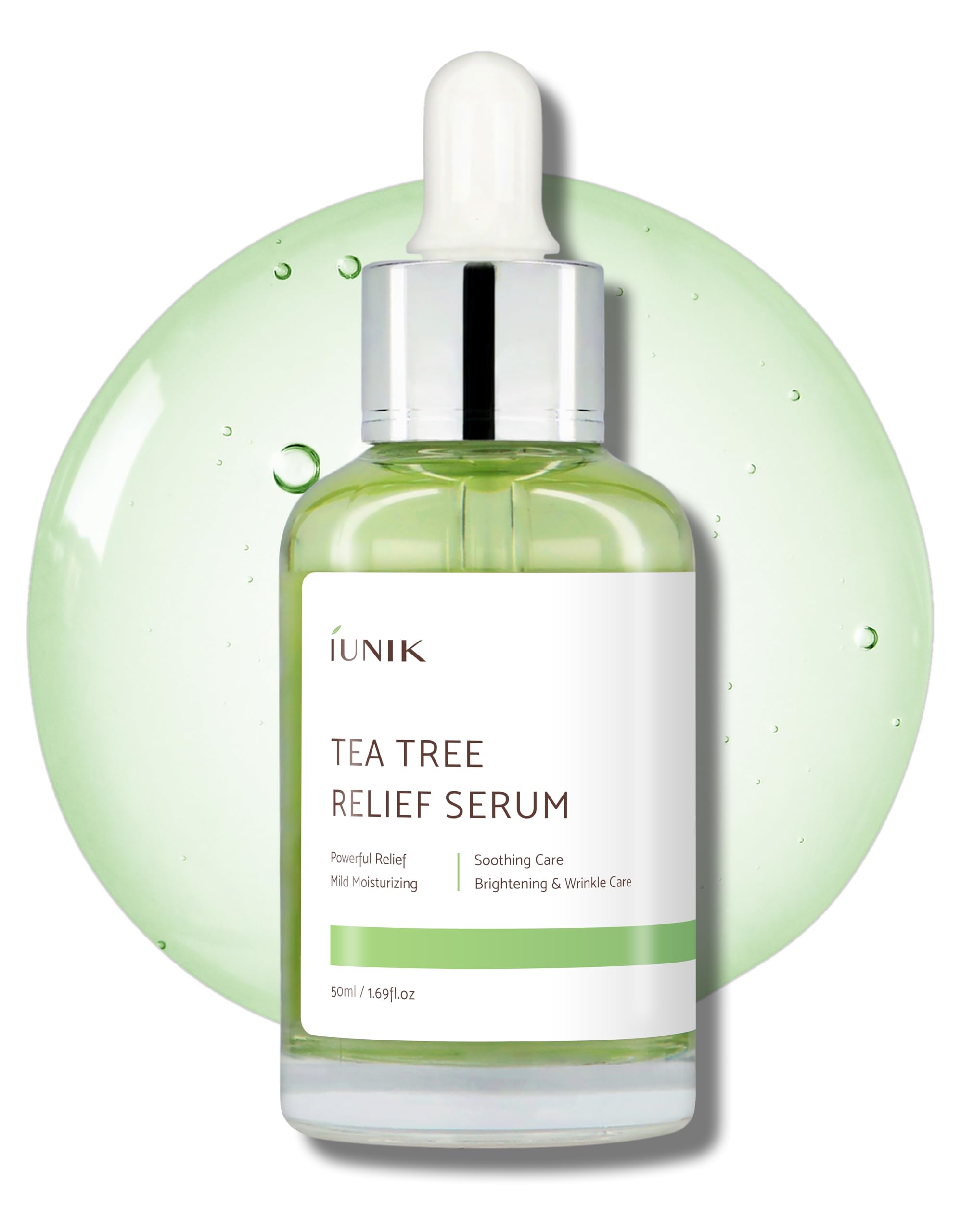 IUNIK Tea Tree Relief Serum – Soothing K-Beauty Face Treatment (50 ml)