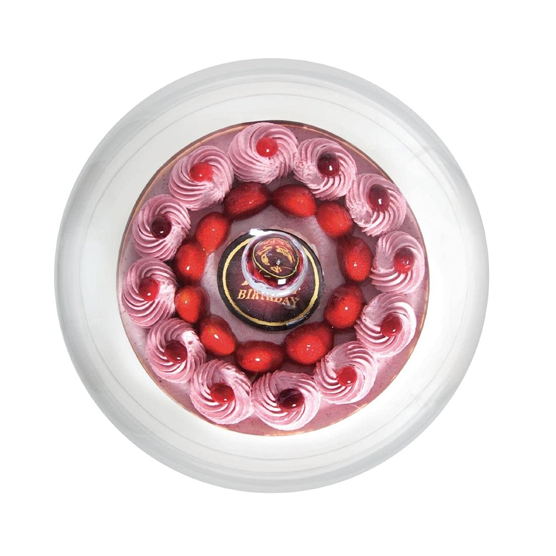 Olympia Glass Cake Stand Dome Lid | Clear Display Cloche, 285mm