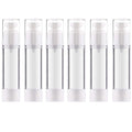 Alledomain 6-Pack Airless Pump Bottles – 50ml Refillable Travel Containers