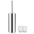 FIISAYL Toilet Brush and Holder | Stainless Steel Base | Silver Mirror