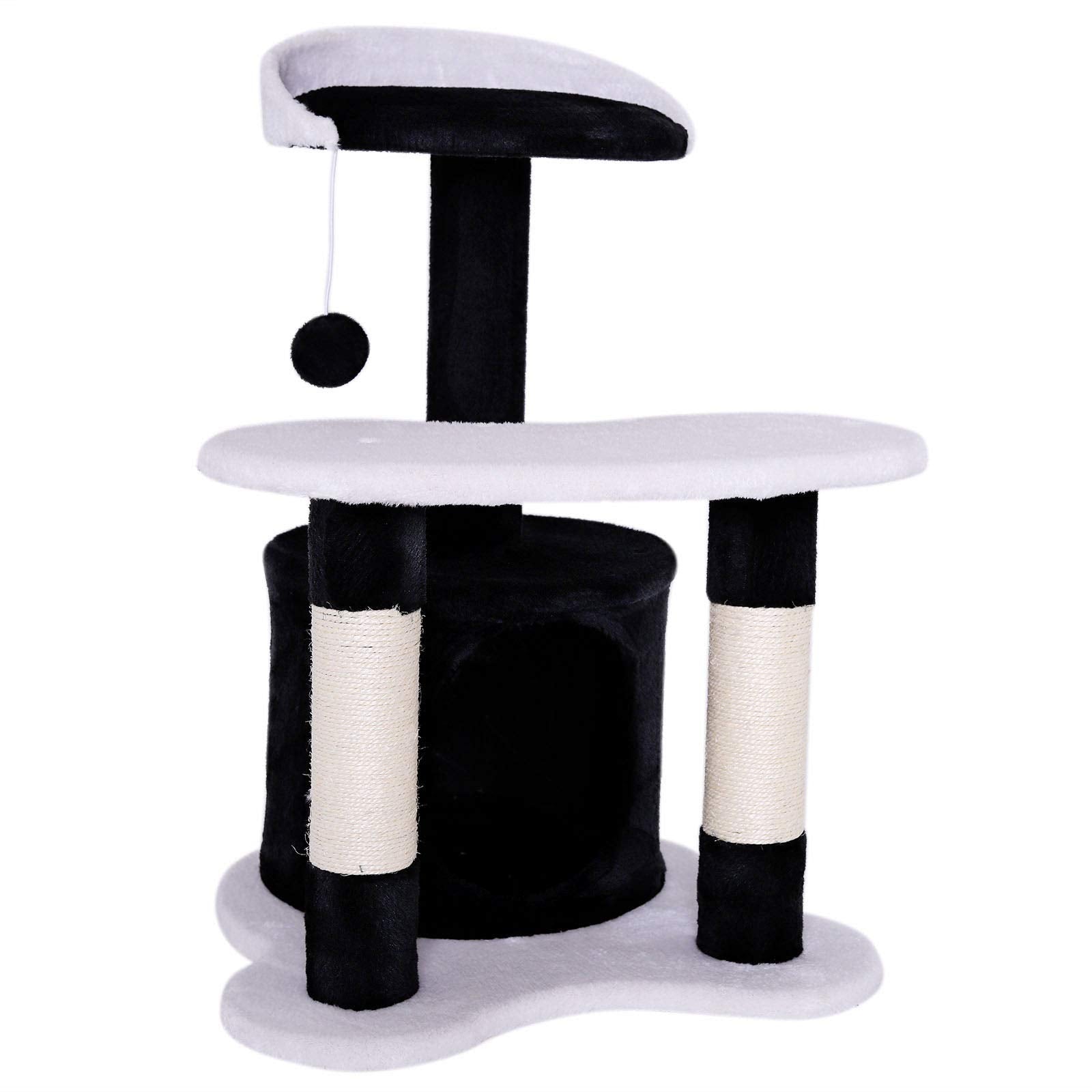 lionto dibea Cat Tree Activity Centre - 65cm Sisal Scratching Post