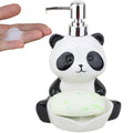 Panda Ceramic Soap Dispenser & Dish Set |  Animal Hand Bottle