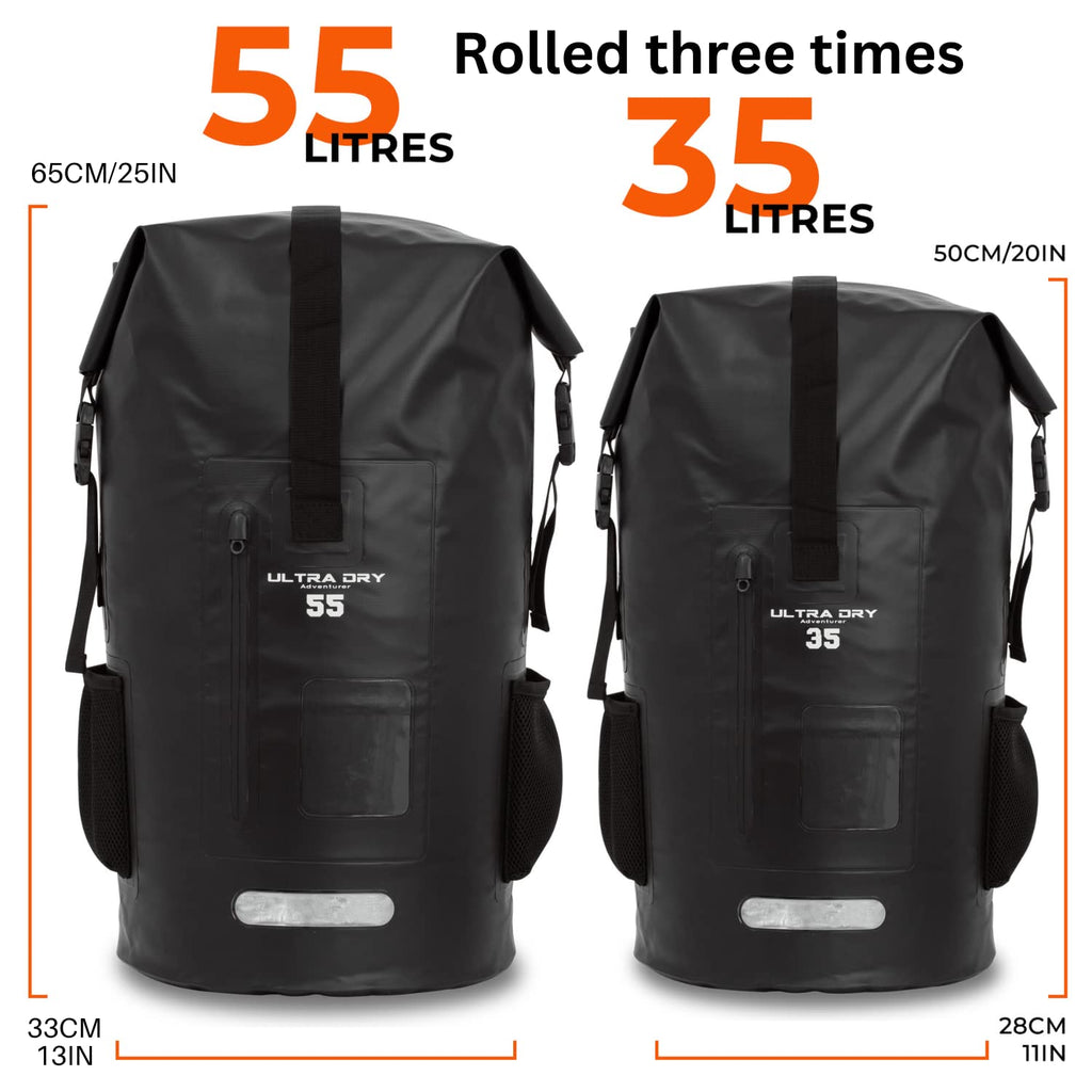 35L Waterproof Dry Bag Backpack with IPX8 Phone Case