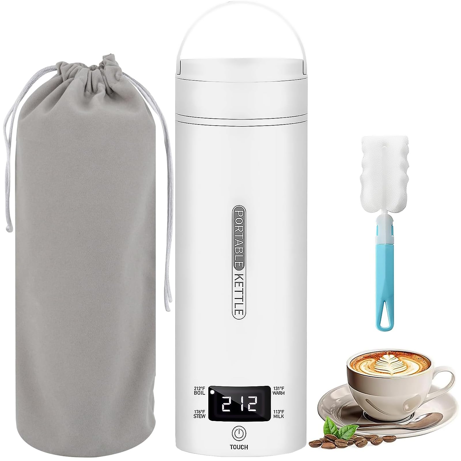 Portable Electric Kettle | 450ml Travel Tea & Coffee Maker