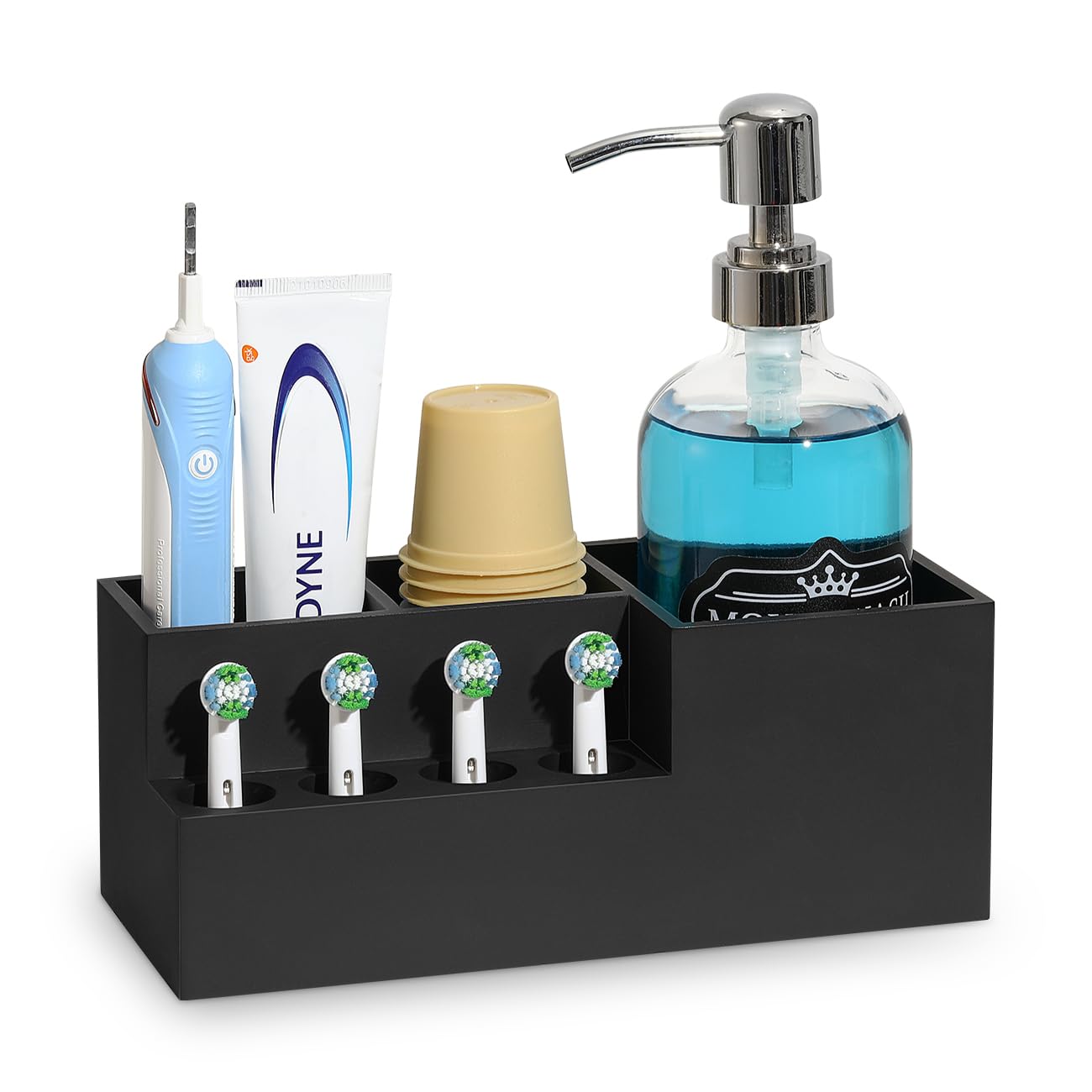 Luxspire Resin Electric Toothbrush Holder – Bathroom Countertop Organizer