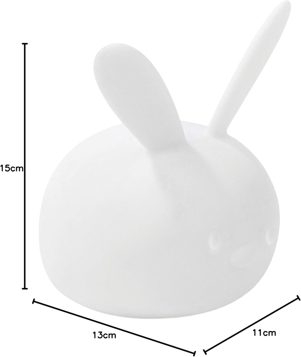 Nattou LED-Night Light Bunny of Silicone, Voice Activation, 7 Colours, BPA-Free