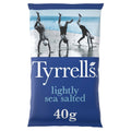 Tyrrells Lightly Sea Salted Hand-Cooked Crisps - 40g (Box of 24)