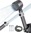 Jolof Store High Pressure Handheld Shower Head with 4 Spray Modes – Gray
