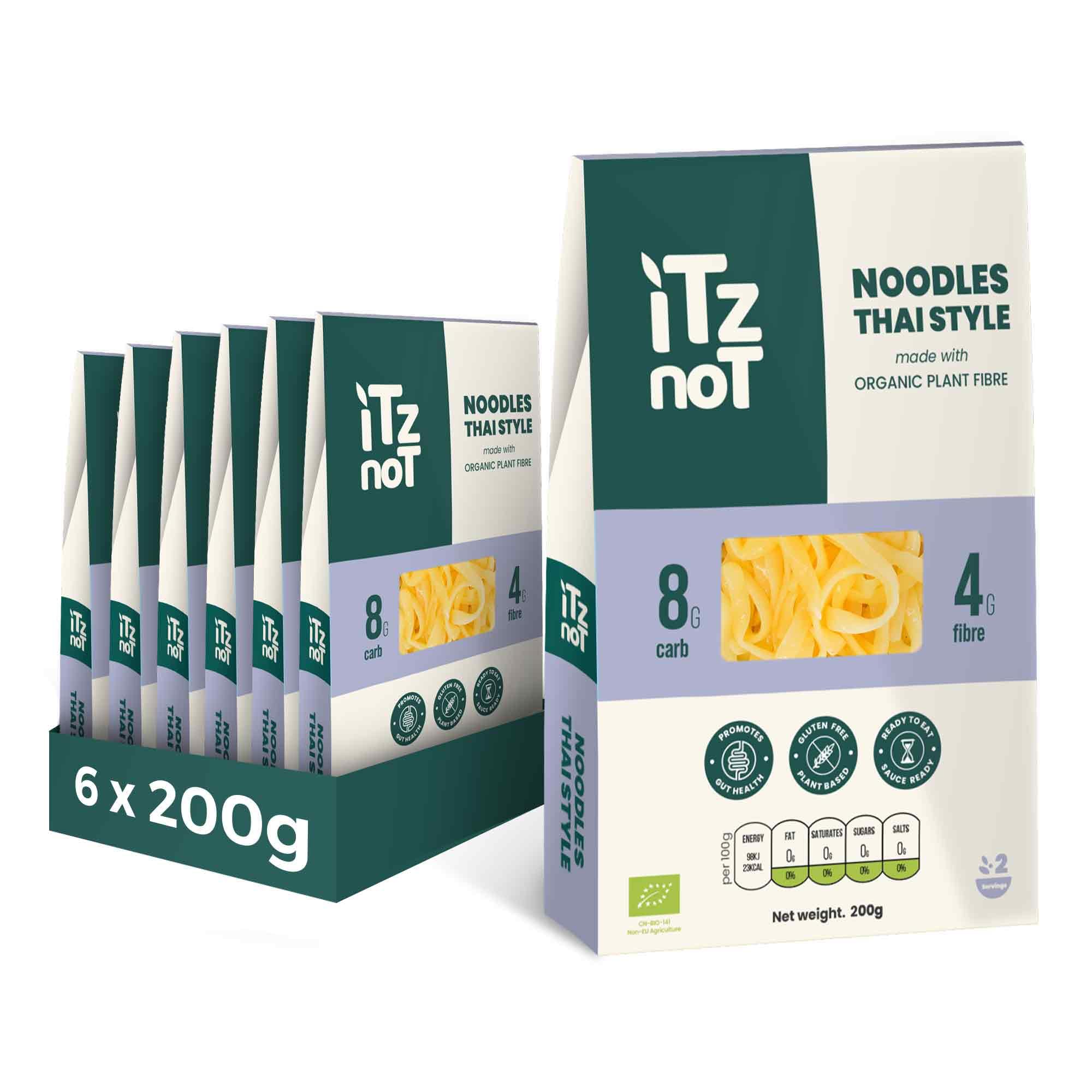 iTz noT jusT Konjac Shirataki Pasta - Thai Style, 6 x 200g Pack