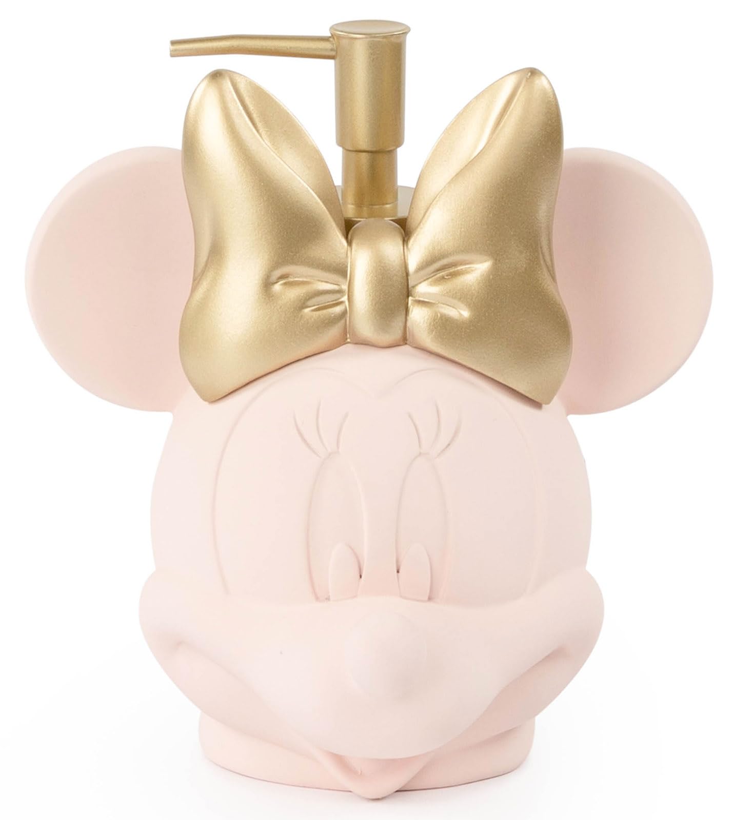 Disney Minnie Mouse Soap Dispenser – Pink Resin Bathroom Lotion Pump