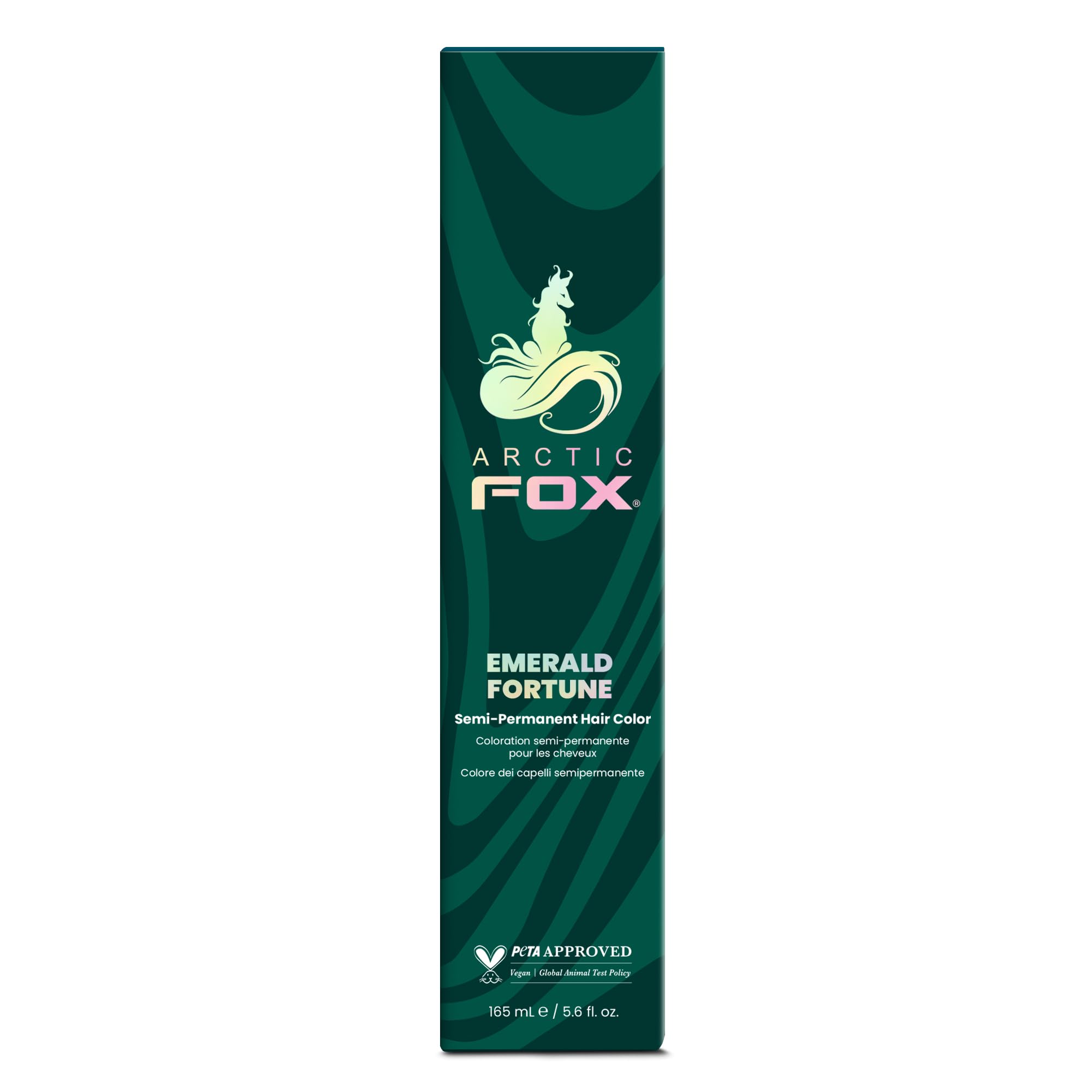 Arctic Fox Semi Permanent Hair Dye - Emerald Fortune Vegan Color 165ml