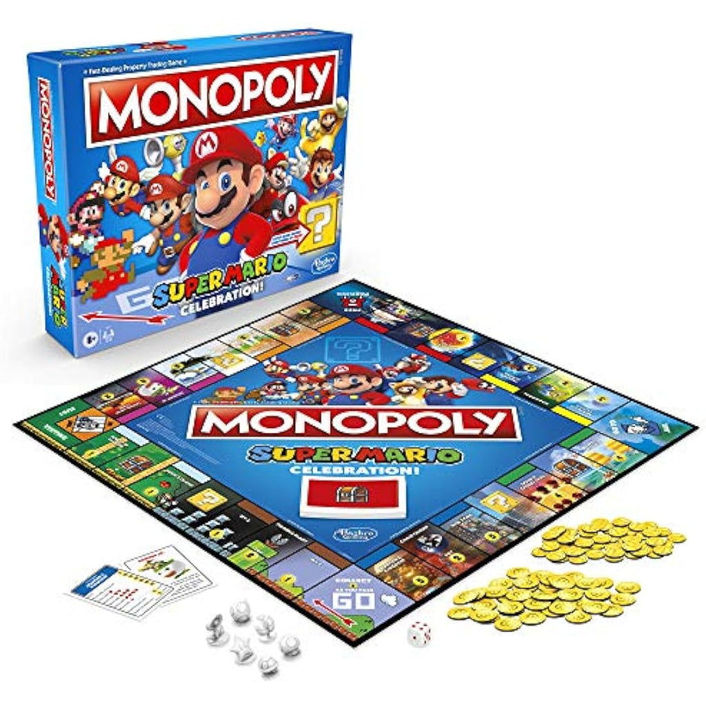 Monopoly Super Mario Celebration Board Game with Video Game Sound Effects