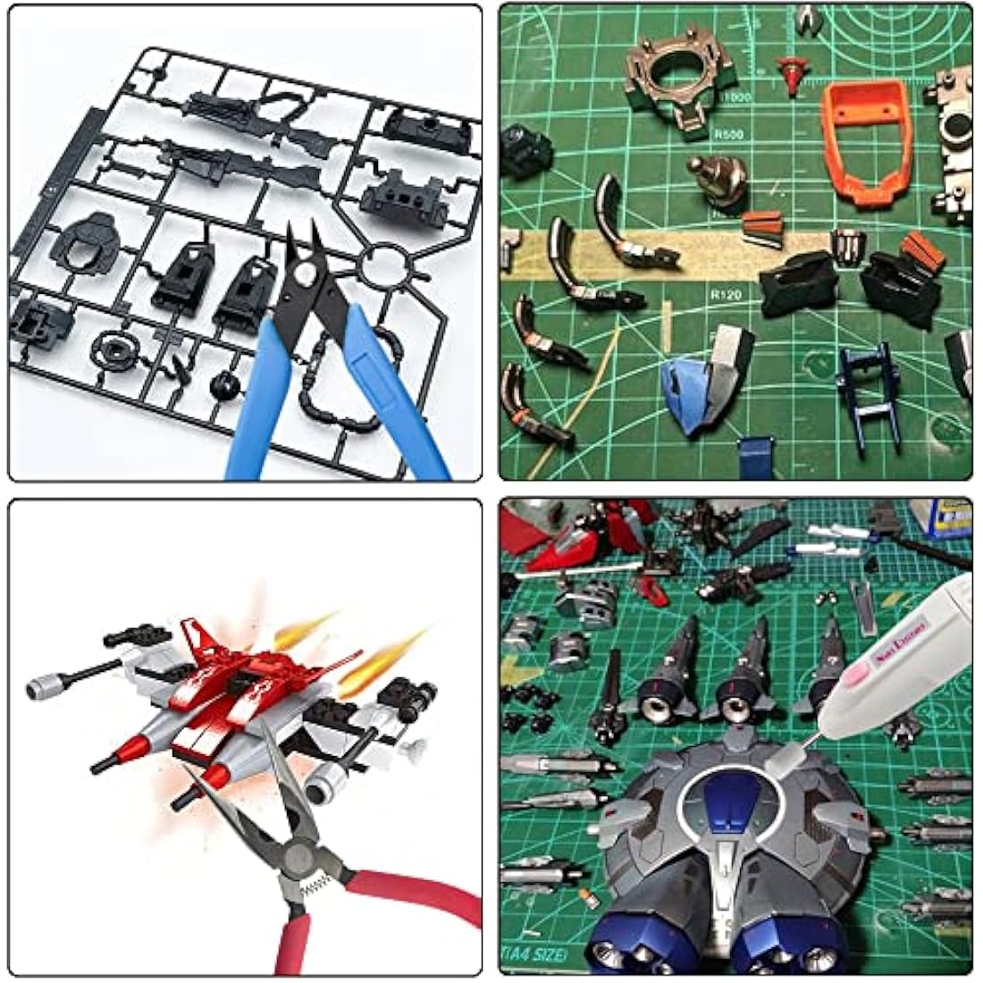 WMYCONGCONG 62-Piece Gundam Model Tools Kit for Hobby Building & Repair