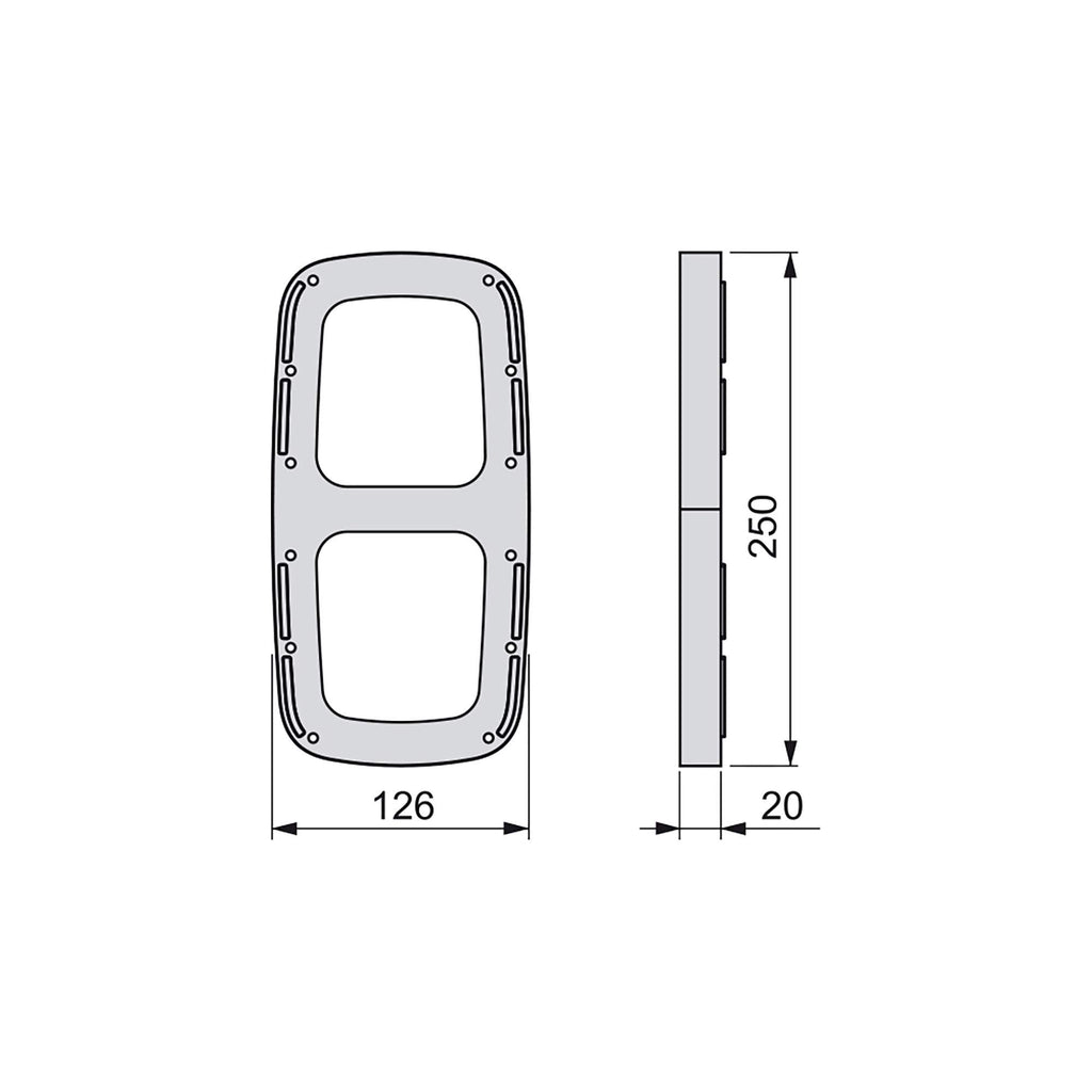 Emuca - Lateral assembly supplement for pull down hanging rail, Side supplement for pull down wardrobe rail lift, plastic, titanium color, Set of 2 - image 2