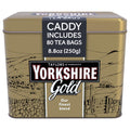 Yorkshire Gold Black Tea Caddy – Premium Blend Tea Bags, 80 Count