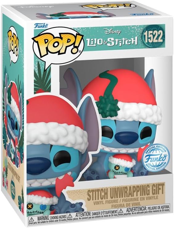 Funko Pop! Disney: Lilo & Stitch - Stitch Unwrapping Gift Vinyl Figure