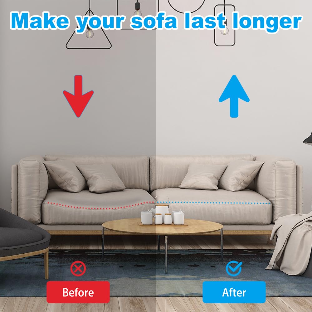Duscdesp 50×50cm Sofa Support Boards,Sofa Bed Support Cushion Sofa Saver,Cushion Sag Repair for Corner Sofa Sofa Bed Couches Settee WHITE & 2 PCS