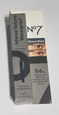 No7 Intense Volume Waterproof Mascara – Brown/Black Volumizing 7ml
