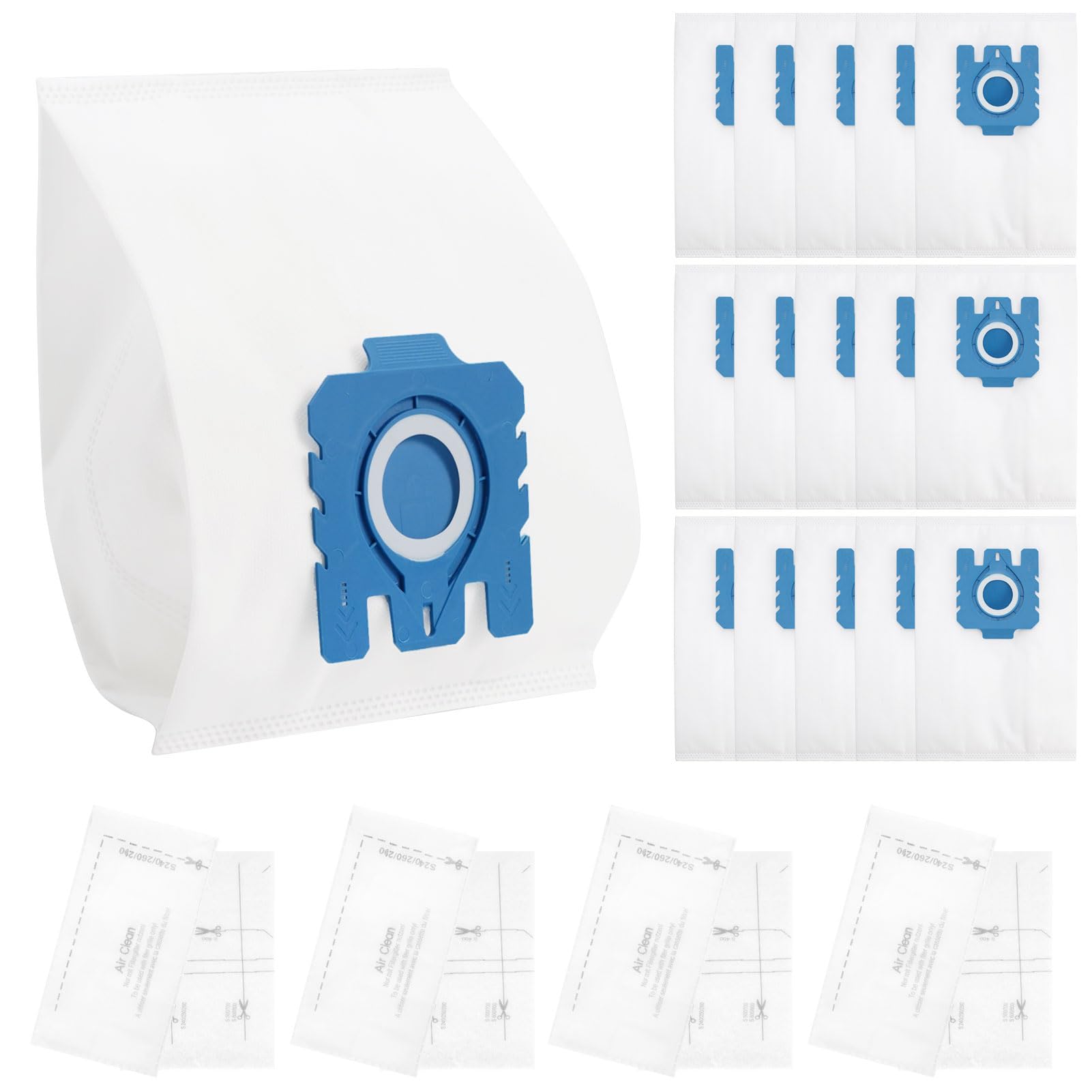 Jolof Store GN Vacuum Bags for Miele Classic C1 Complete C3 - 15 Pack