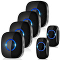 Wireless Doorbell Kit – 2 Waterproof Buttons & 4 Receivers