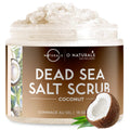 O Naturals Coconut Dead Sea Salt Body Scrub – Natural Vegan Exfoliator