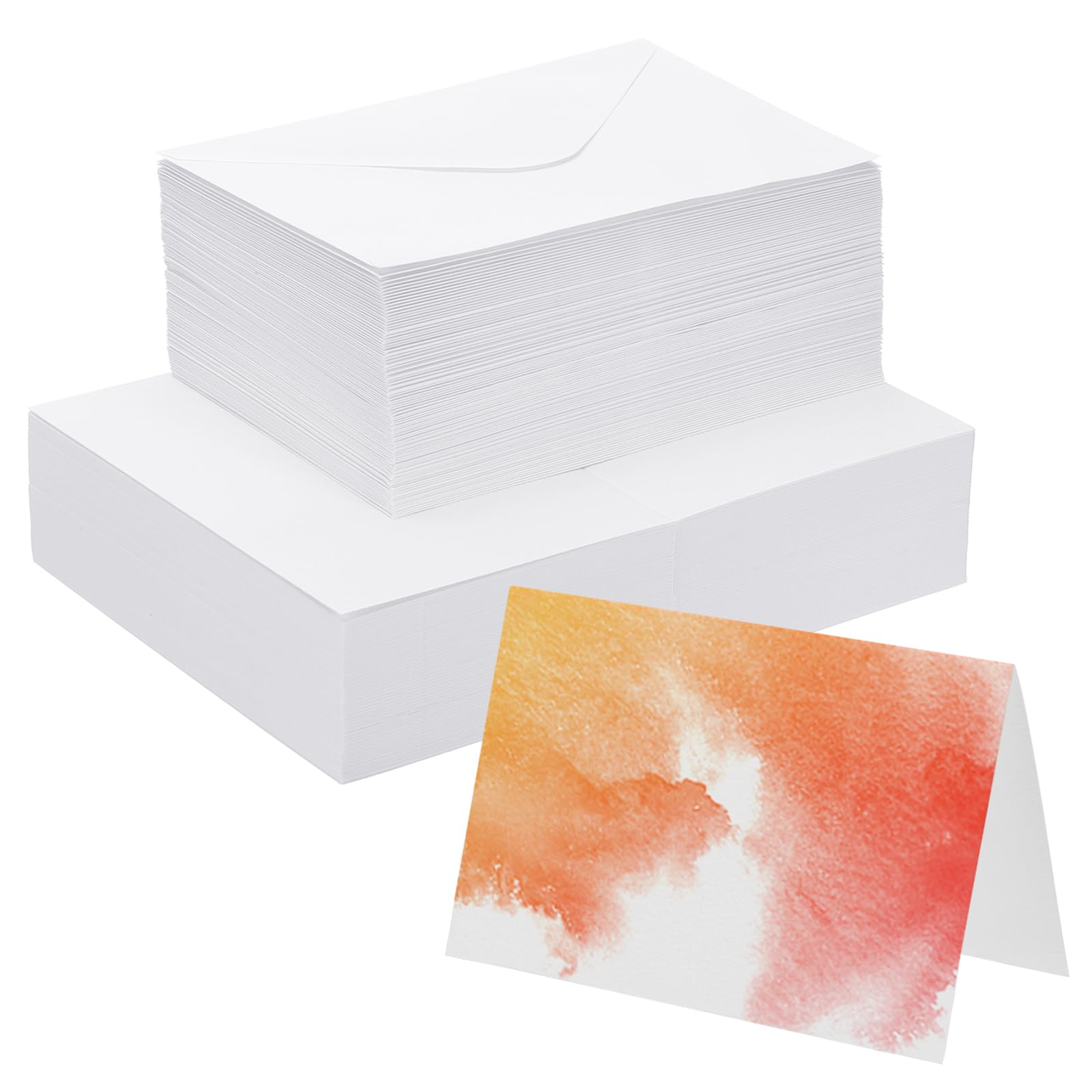 PATIKIL 30 Sets Cotton Watercolor Cards with Envelopes, 300GSM 4x6"