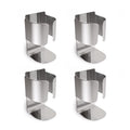 Yoassi Stainless Steel Electric Toothbrush Holder - 4Pcs Wall Mounted