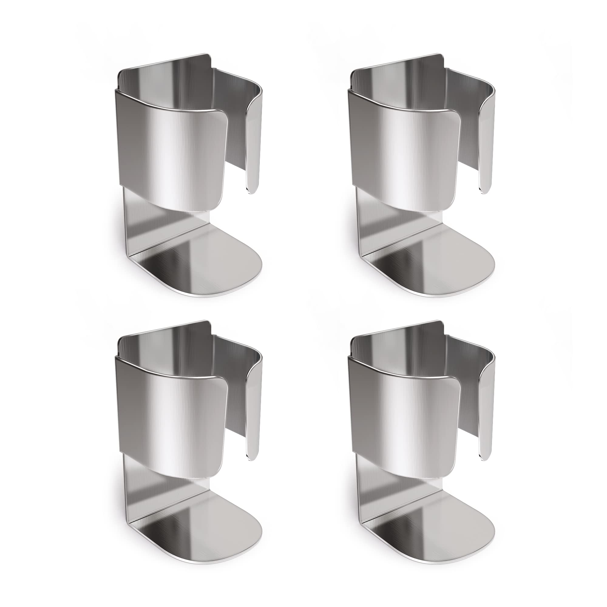 Yoassi Stainless Steel Electric Toothbrush Holder - 4Pcs Wall Mounted