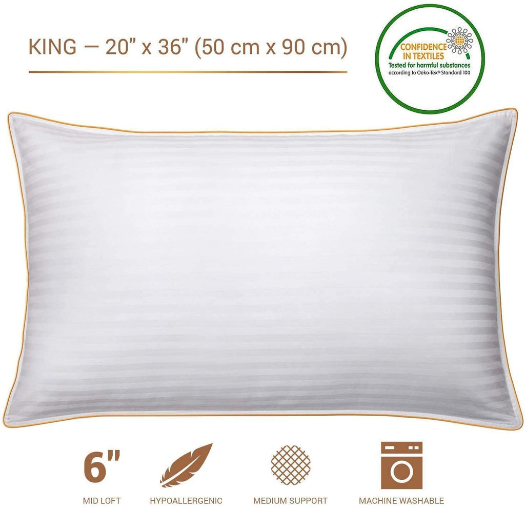 5 Stars United Queen Bed Pillows 2-Pack | Cotton Down Alternative