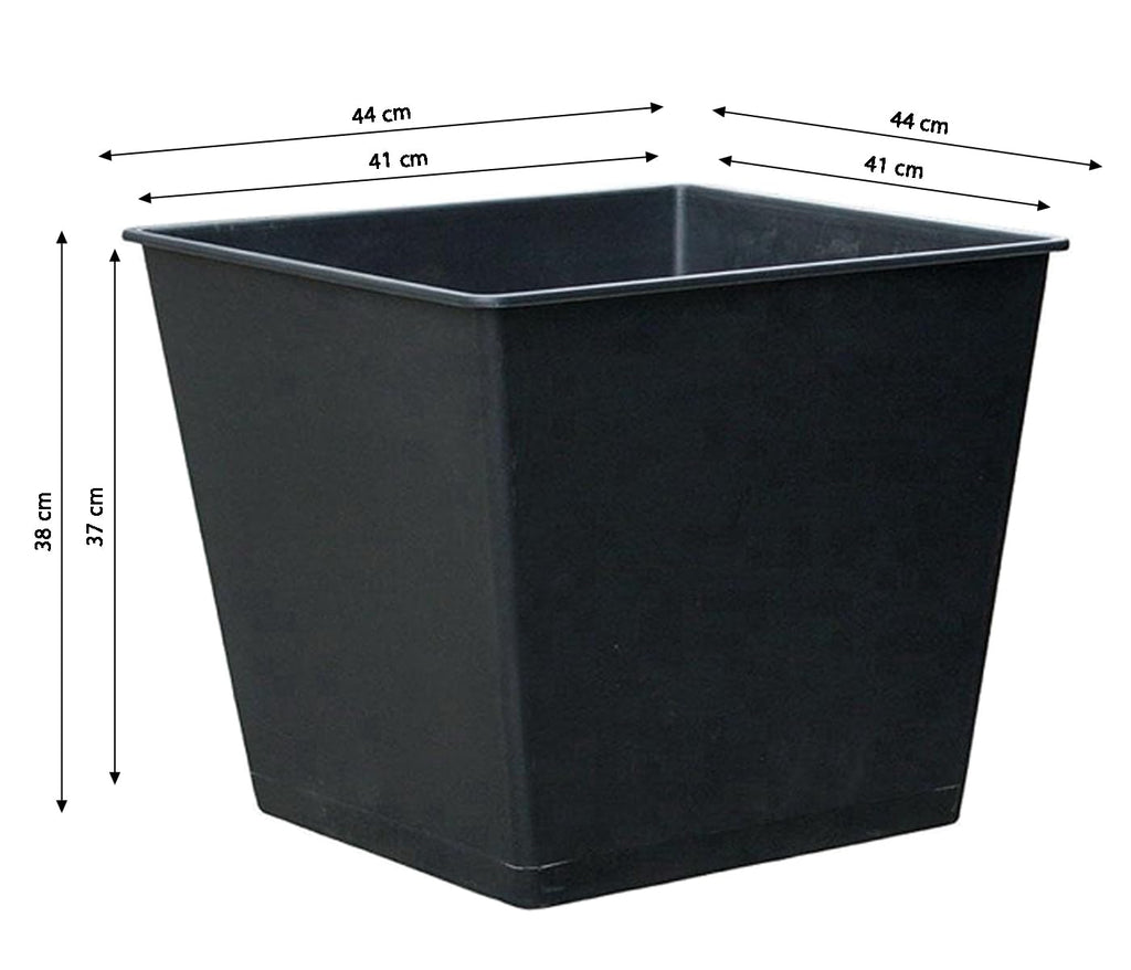Dehner Universal Plastic Plant Pot – Durable Black Garden Planter