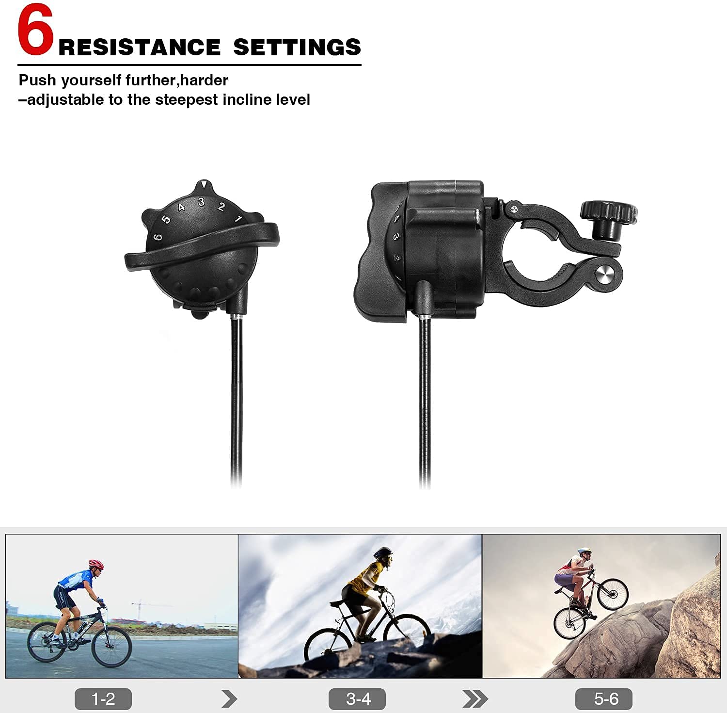 Sportneer Bike Trainer | 6-Speed Magnetic Indoor Steel Bicycle Stand