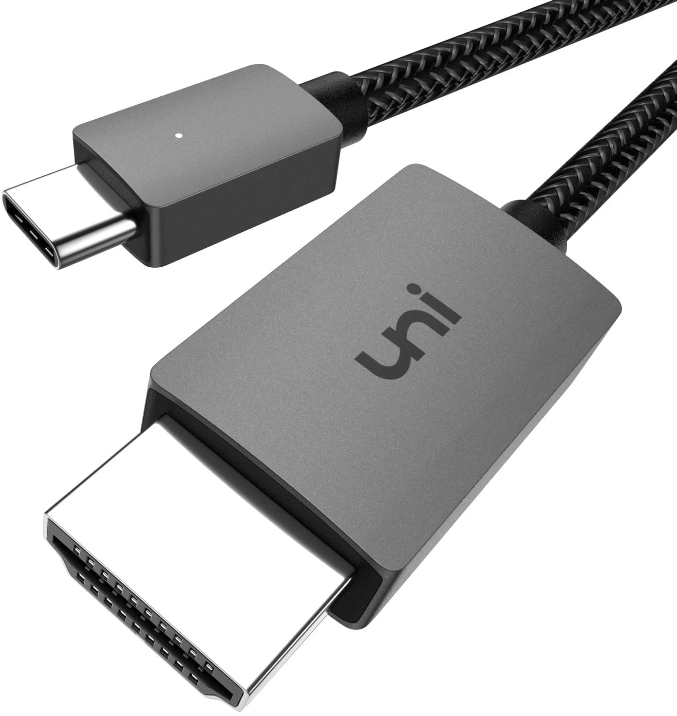 uni USB C to HDMI Cable 15ft 4K – Thunderbolt 3 Compatible Adapter
