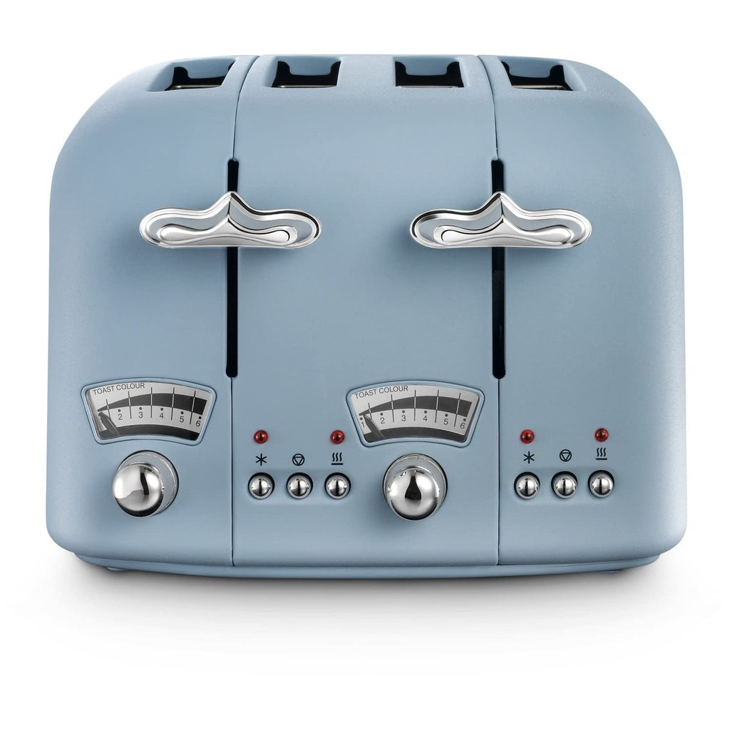 De'Longhi Argento Flora 4-Slice Toaster | Agave Blue | 1800W