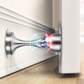 HELEMAN Magnetic Door Stop Catch | Wall Mounted Chrome Metal - 2 Pack