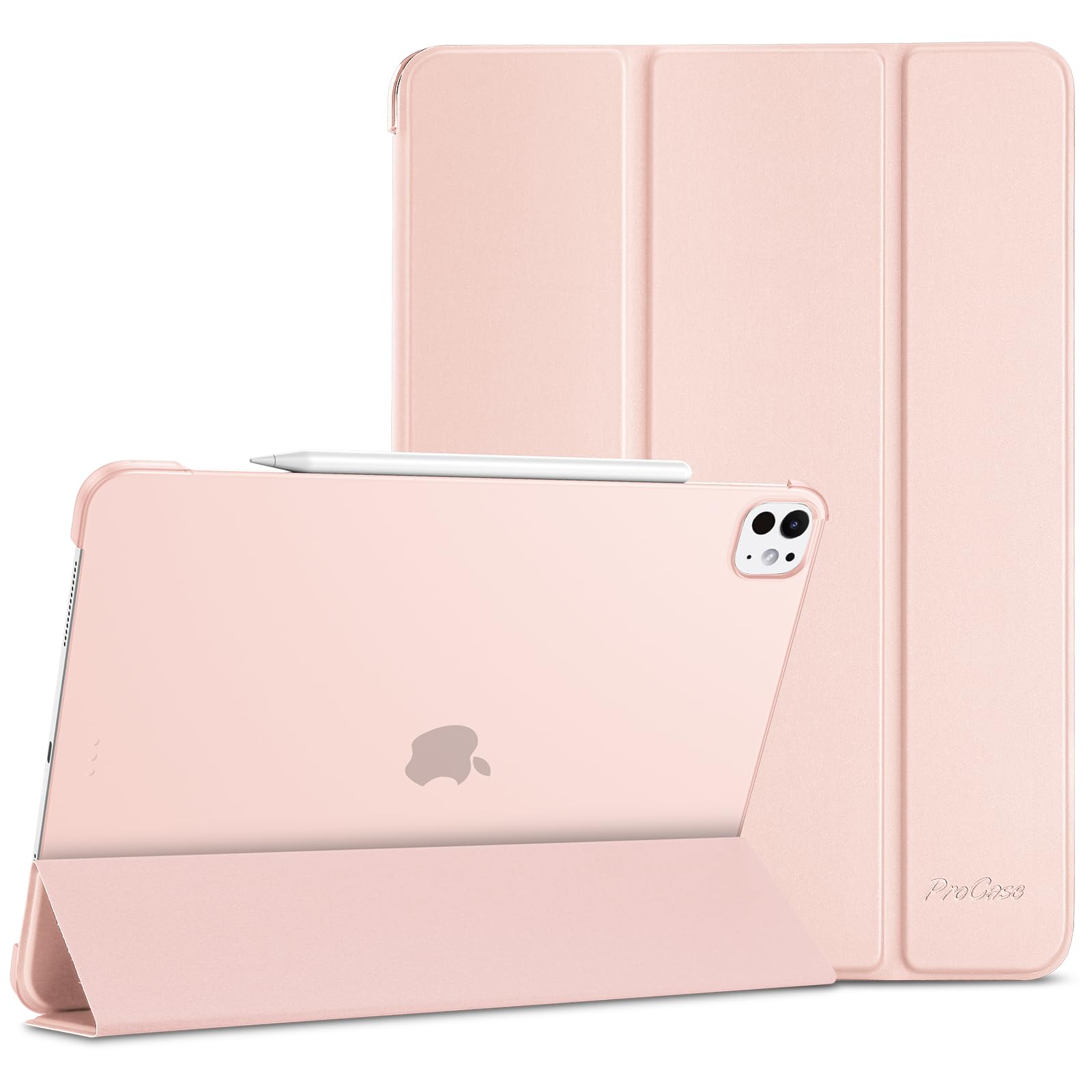 ProCase iPad Pro 13 Inch Case (2024/2025) – Slim Smart Cover, Light Pink