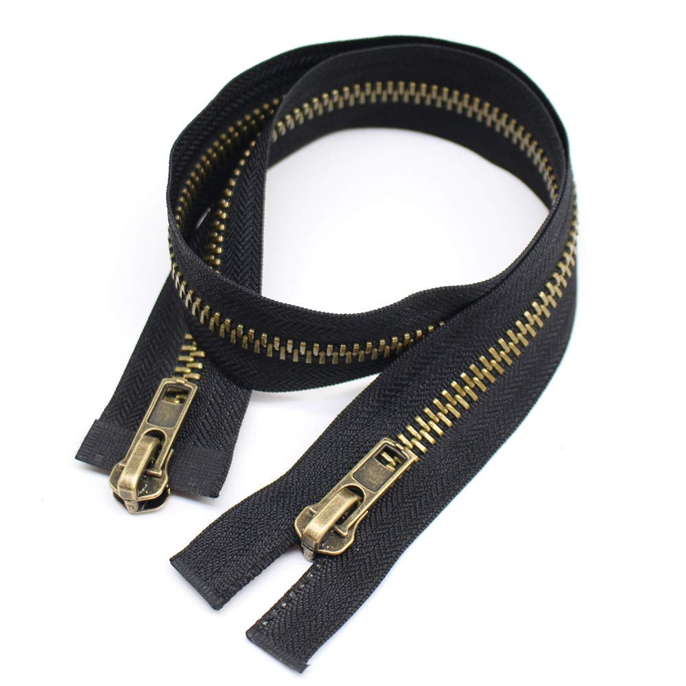 ByaHoGa 68 cm #8 Zip Metal 2 Way Separable Bronze TW - image 2