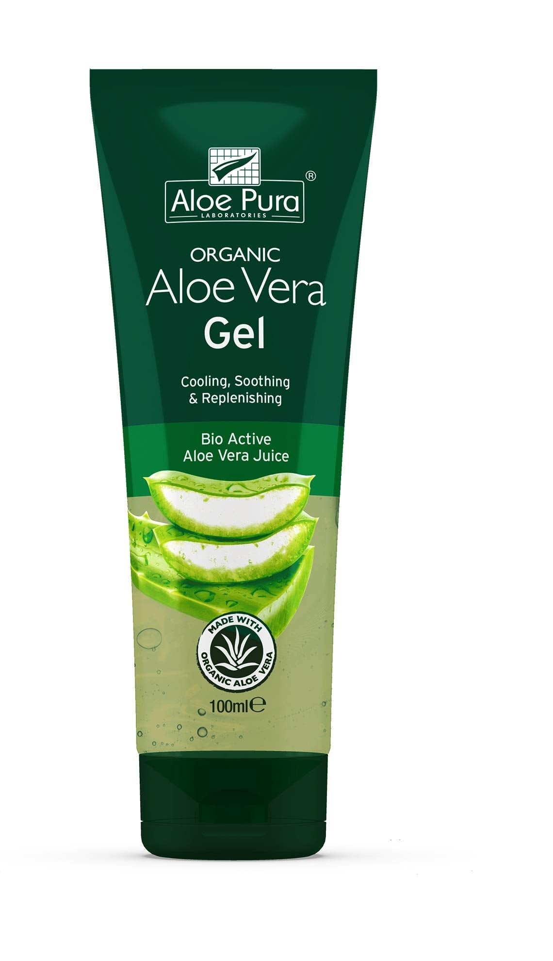 Optima Aloe Pura Organic Aloe Vera Gel - Soothing Skincare - 6 x 100ml