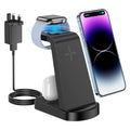 CKCN 3-in-1 Fast Wireless Charging Station for iPhone & Apple Watch