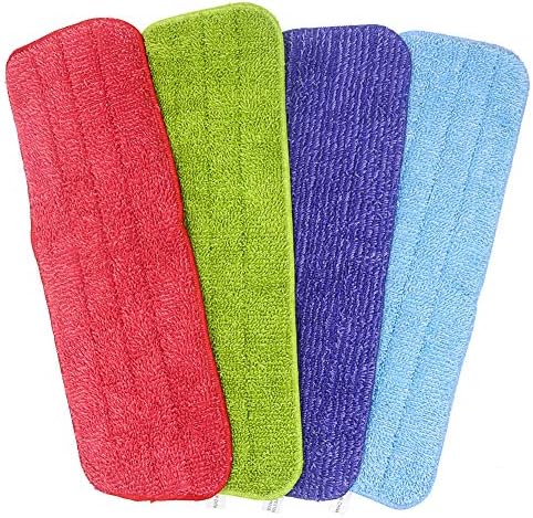 Reusable Spray Mop Replacement Pads | 4 Pack Washable Microfiber