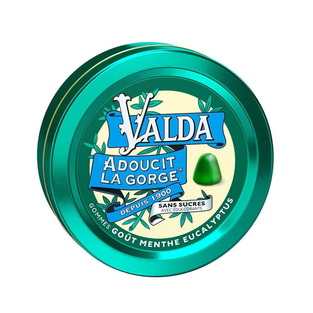 Valda Sugar-Free Mint & Eucalyptus Throat Pastilles - 50g Gums