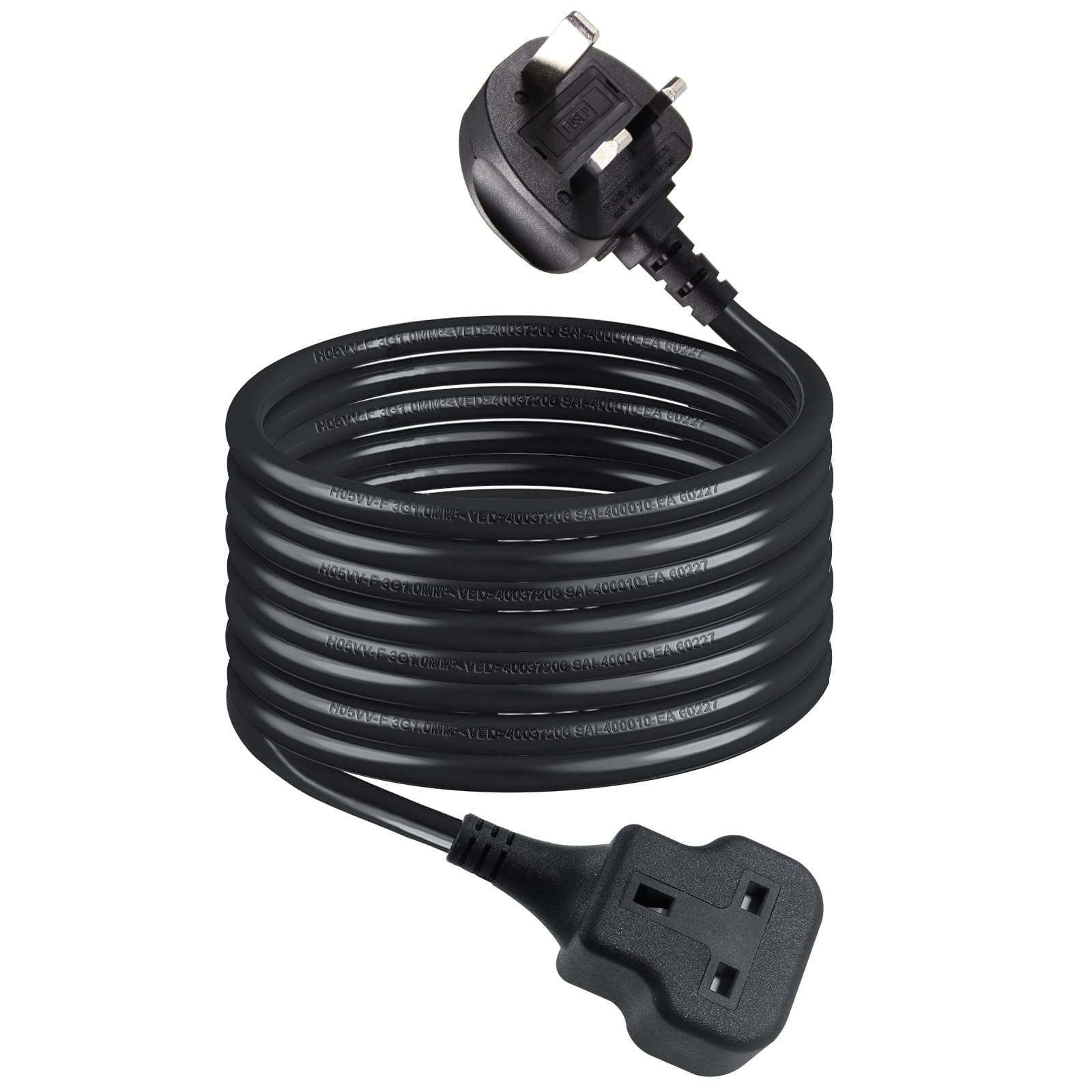 1 Way Extension Lead – 5M Heavy Duty 13A UK Power Cord