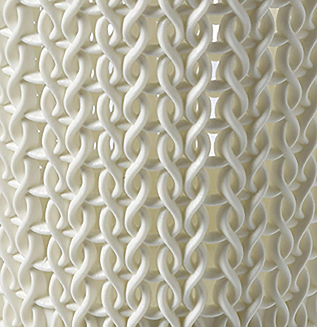 Curver Knit Effect Kitchen, Living room, Bathroom, Bedroom, Utility Medium Rectangular Storage Basket 8 Litres - Oasis White