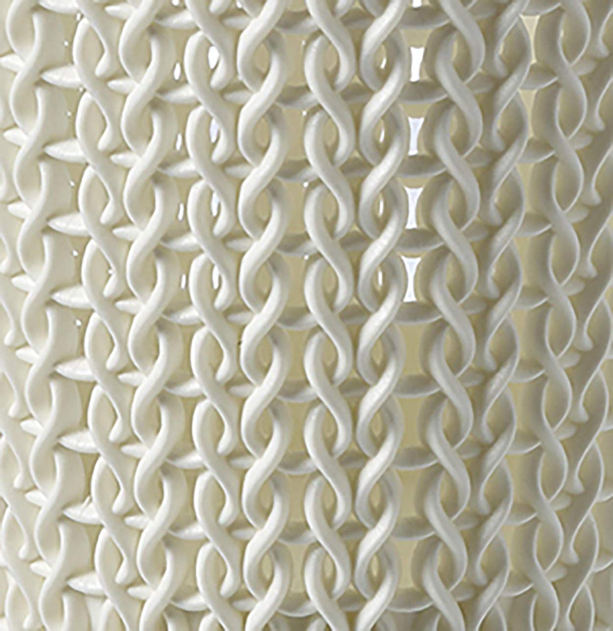 Curver Knit Effect Kitchen, Living room, Bathroom, Bedroom, Utility Medium Rectangular Storage Basket 8 Litres - Oasis White