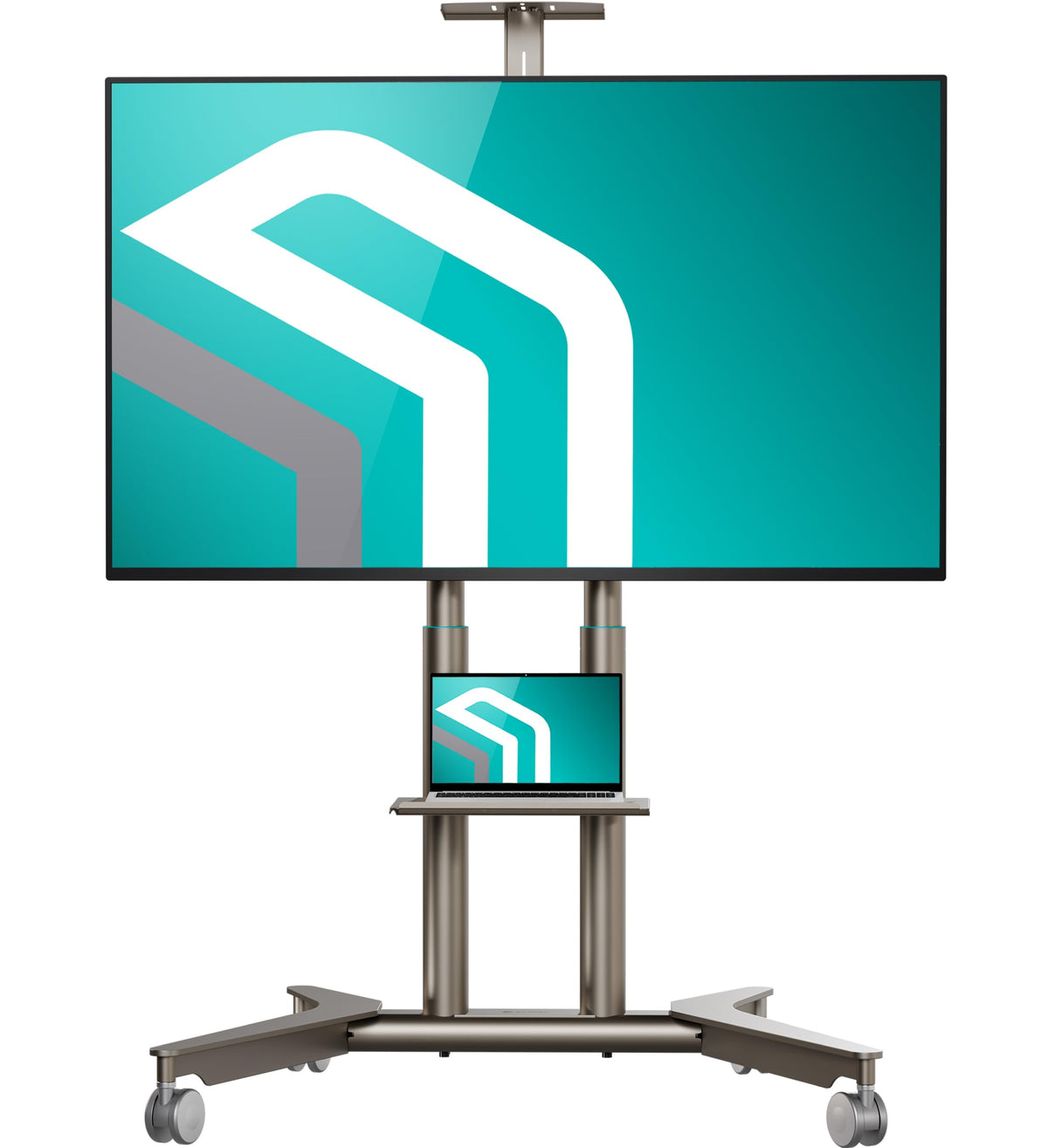 ONKRON Mobile TV Stand 32-75 Inch up to 50 kg, max VESA 600x400, TS1571-C - image 1
