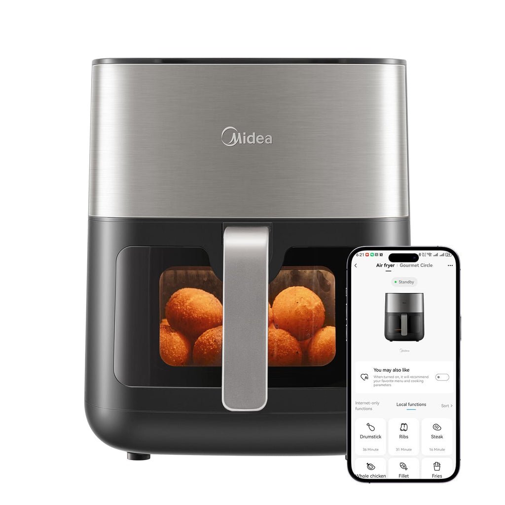 Mdiea 6L Air Fryer – Double Tube Heating & LED Display Kitchen Appliance