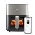 Mdiea 6L Air Fryer – Double Tube Heating & LED Display Kitchen Appliance