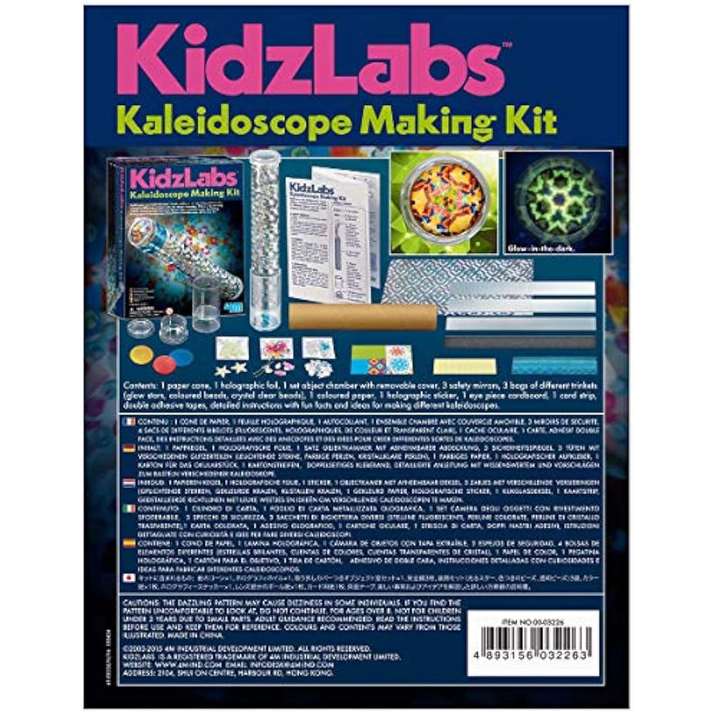 4M Kidz Labs Kaleidoscope Making Kit – STEM Science Activity for Kids