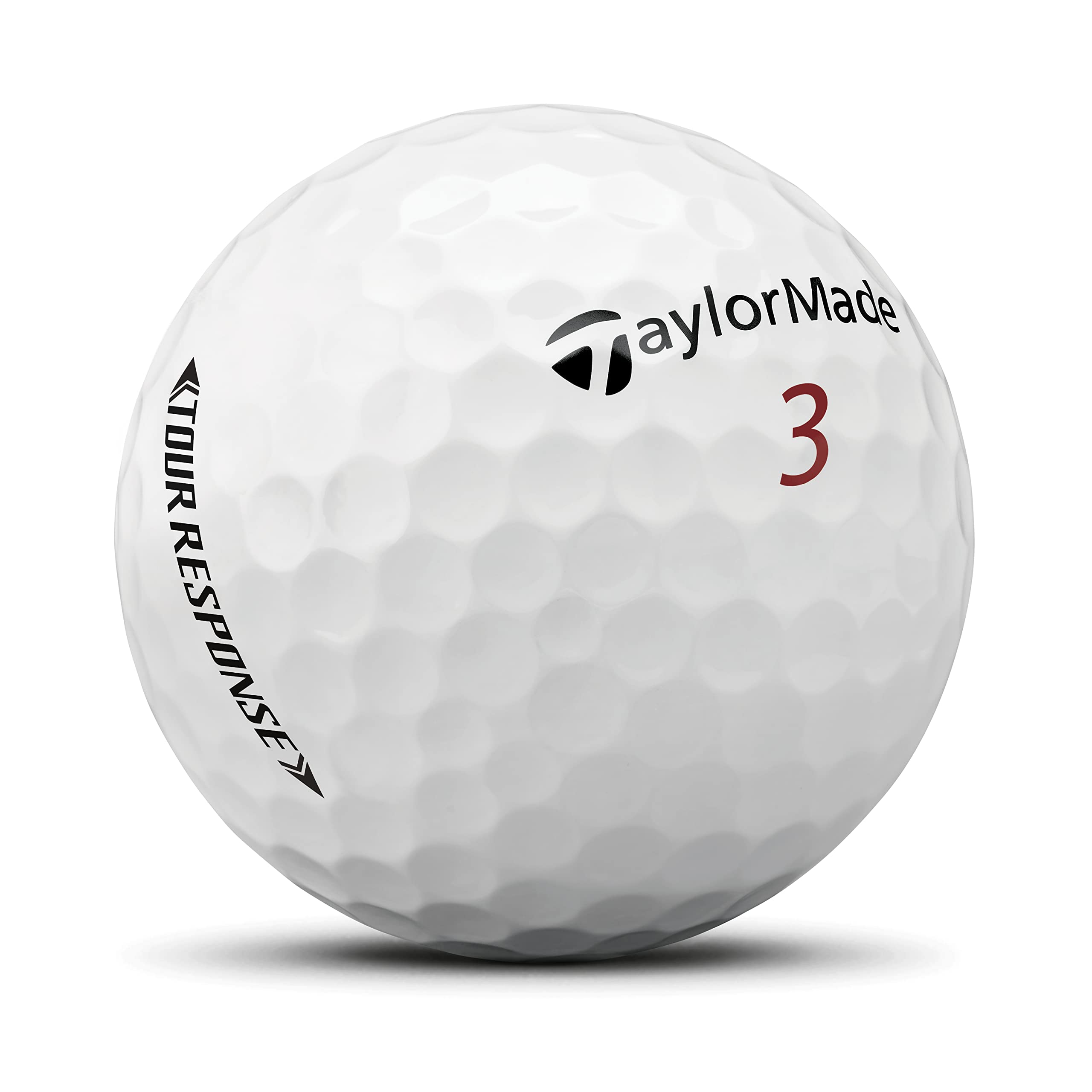 TaylorMade Tour Response Golf Balls – 3-Piece Urethane, White (1 Dozen)