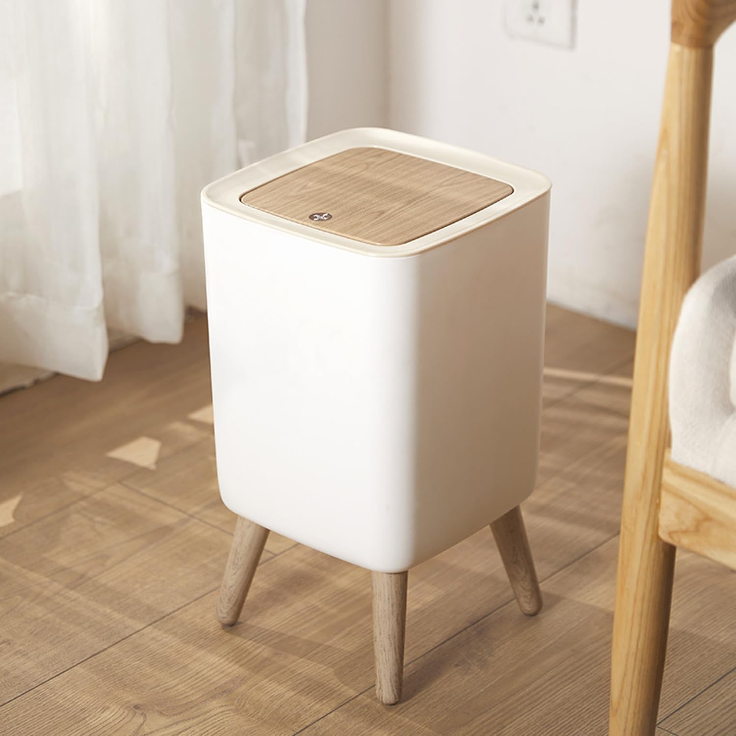 U2PICK 10L Slim Trash Can with Lid – Modern Dog Proof Waste Bin