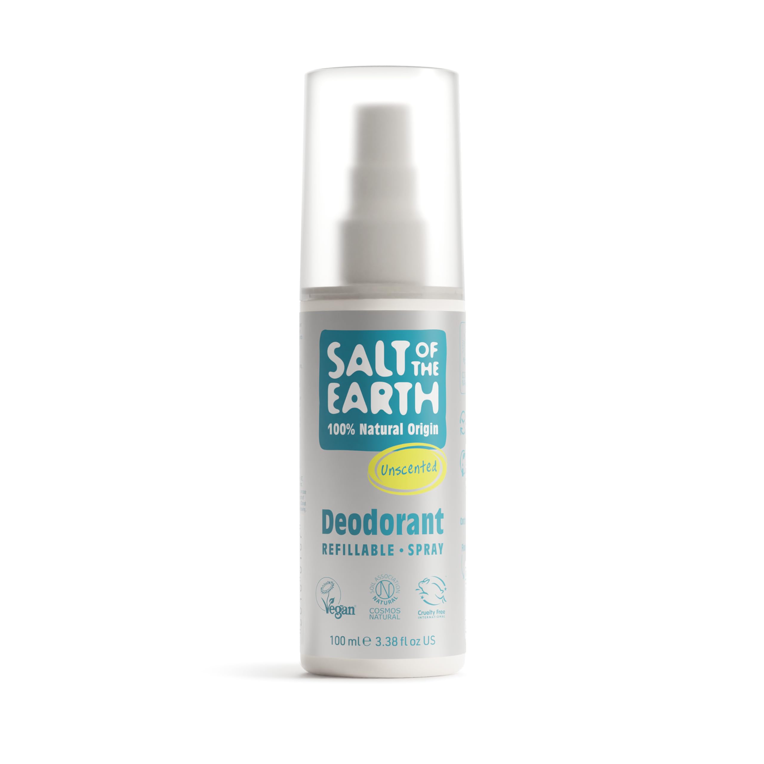 Salt Of The Earth Natural Deodorant Spray - Unscented 100ml (12 Pack)